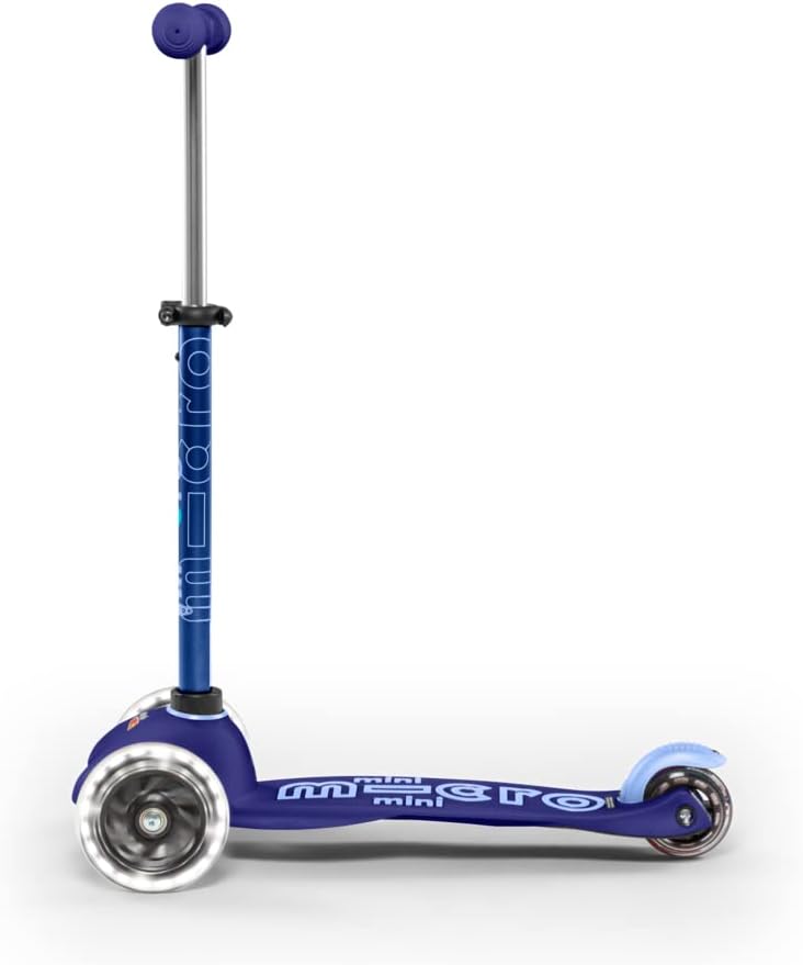 Mini Micro Deluxe - LED Wheels - Blue - 3-Wheeled Scooter for Kids, Ages 2-5