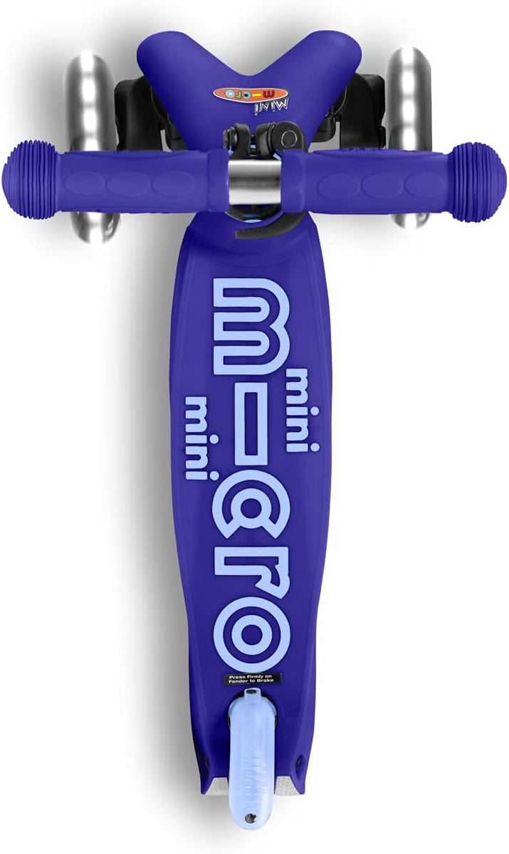 Mini Micro Deluxe - LED Wheels - Blue - 3-Wheeled Scooter for Kids, Ages 2-5