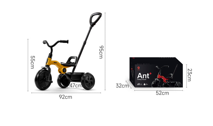 QPlay Ant Plus Tricycle - Yellow