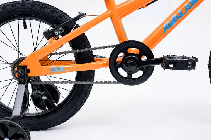 Avalanche 16 inch Boy's Pedal Bike - Bolt Orange/Blue