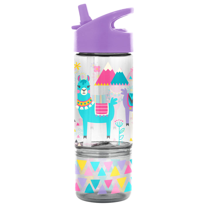 Stephen Joseph | Snack-Tastic Kids' Sip & Snack Bottle -  Llama