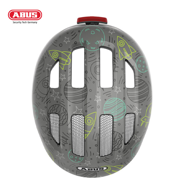 ABUS Helmet - Smiley 3.0 LED - Grey Space (Medium: 50-55cm)