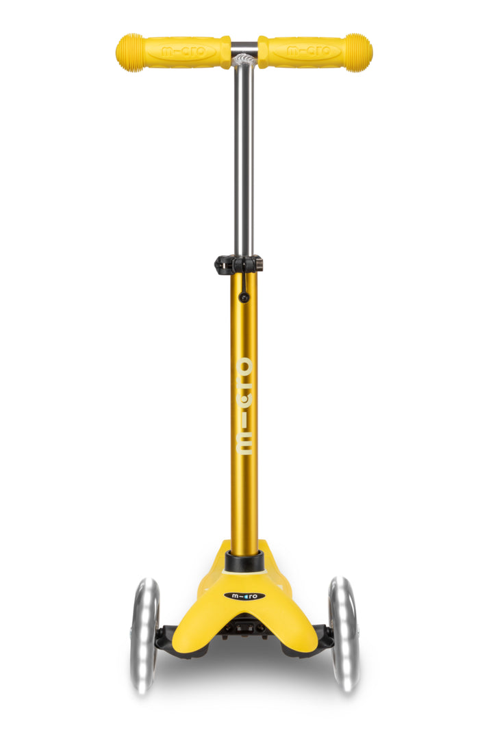 Mini Micro Deluxe - LED Wheels - Yellow - 3-Wheeled Scooter for Kids, Ages 2-5