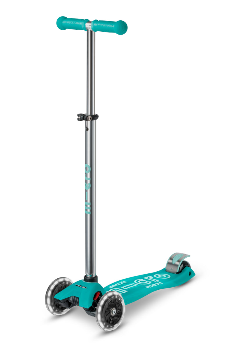 3-Wheel Kids Scooter (Ages 5-12) - Jelly Green Glow in the Dark