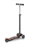 Maxi Micro Deluxe - LED Wheels - Black Orange - 3-Wheeled Scooter for Kids, Ages 5-12
