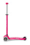 Maxi Micro Deluxe - LED Wheels - Pink - 3-Wheeled Scooter for Kids, Ages 5-12