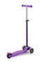 Maxi Micro Deluxe - LED Wheels - Purple - 3-Wheeled Scooter for Kids, Ages 5-12