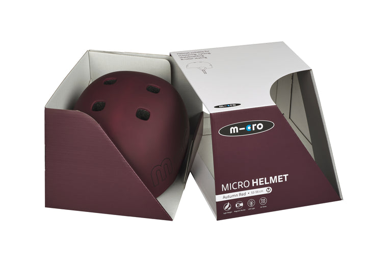Micro Helmet - Autumn Red (Medium: 52-56cm)