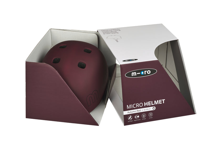 Micro Helmet - Autumn Red