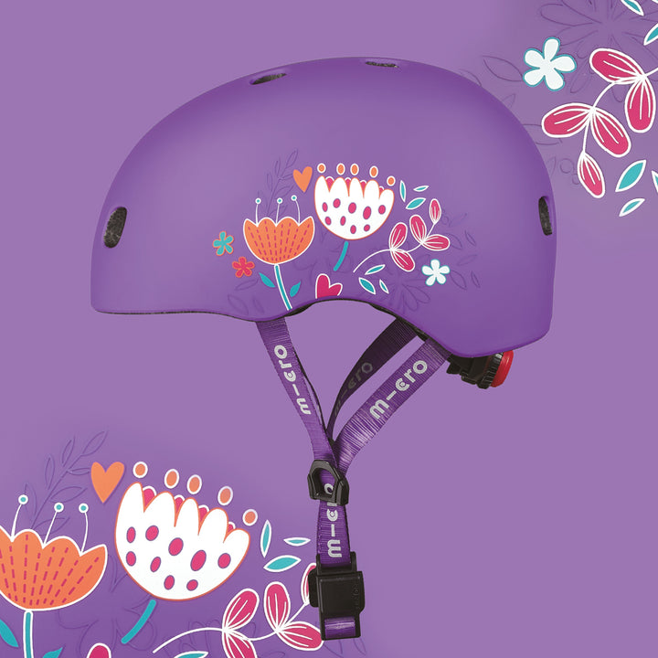 Micro Helmet - Floral (Medium: 52-56cm)