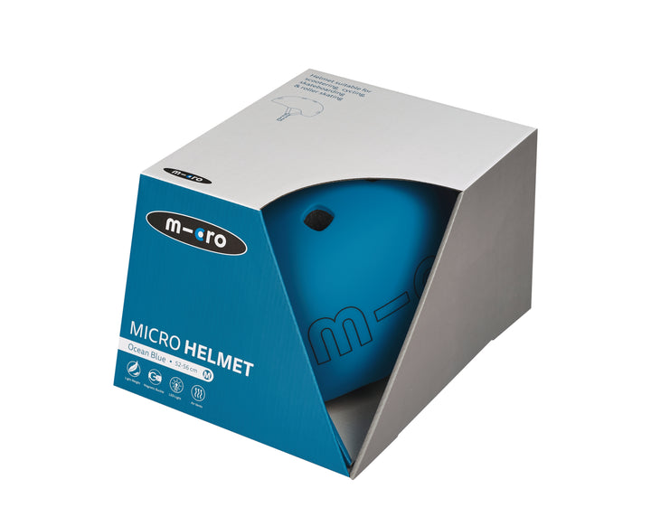 Micro Helmet - Ocean Blue (Medium: 52-56cm)