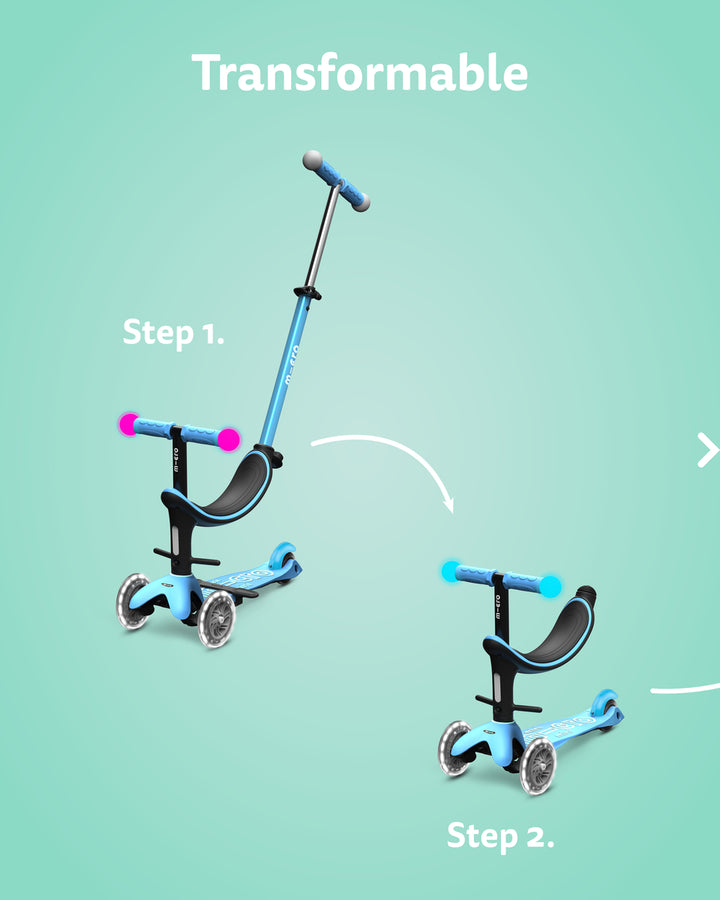 Micro Mini2Grow - LED Blue - Kids ages 1 to 6 years