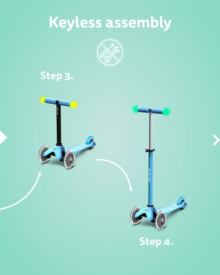 Micro Mini2Grow - LED Blue - Kids ages 1 to 6 years