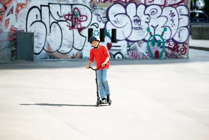 Micro Sprite Deluxe Scooter - Black - 2-Wheeled Scooter for Kids and Teens