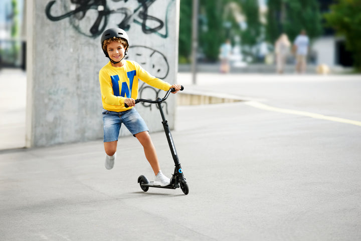 Micro Sprite Deluxe Scooter - Black - 2-Wheeled Scooter for Kids and Teens
