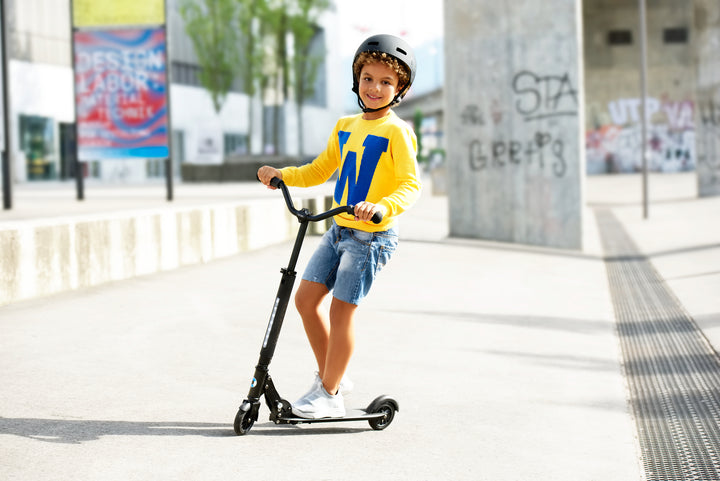 Micro Sprite Deluxe Scooter - Black - 2-Wheeled Scooter for Kids and Teens