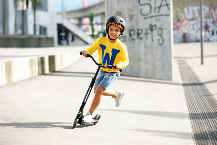 Micro Sprite Deluxe Scooter - Black - 2-Wheeled Scooter for Kids and Teens