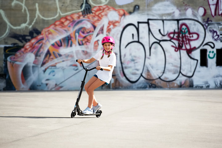 Micro Sprite Deluxe Scooter - Black - 2-Wheeled Scooter for Kids and Teens