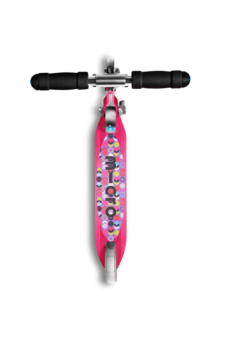 Micro Sprite Scooter - Raspberry Floral Dot - 2-Wheeled Scooter for Kids and Teens
