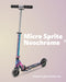 Micro Sprite Neochrome Scooter - LED Wheels - Neochrome - 2-Wheeled Scooter for Kids and Adults