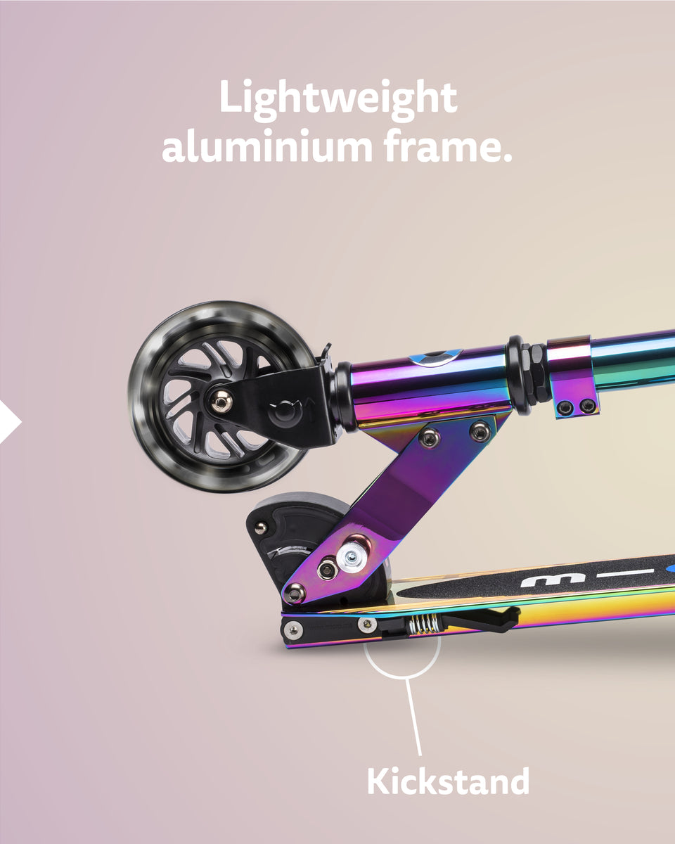 Micro Sprite Neochrome Scooter - LED Wheels - Neochrome - 2-Wheeled Scooter for Kids and Adults
