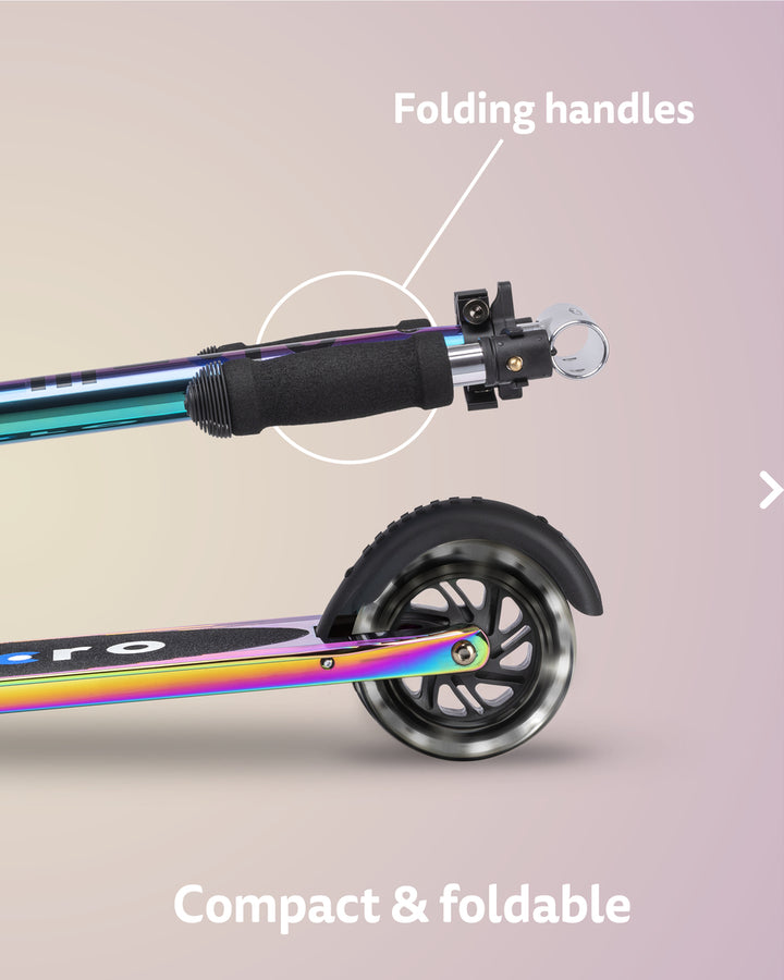 Micro Sprite Neochrome Scooter - LED Wheels - Neochrome - 2-Wheeled Scooter for Kids and Adults