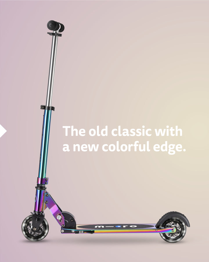 Micro Sprite Neochrome Scooter - LED Wheels - Neochrome - 2-Wheeled Scooter for Kids and Adults