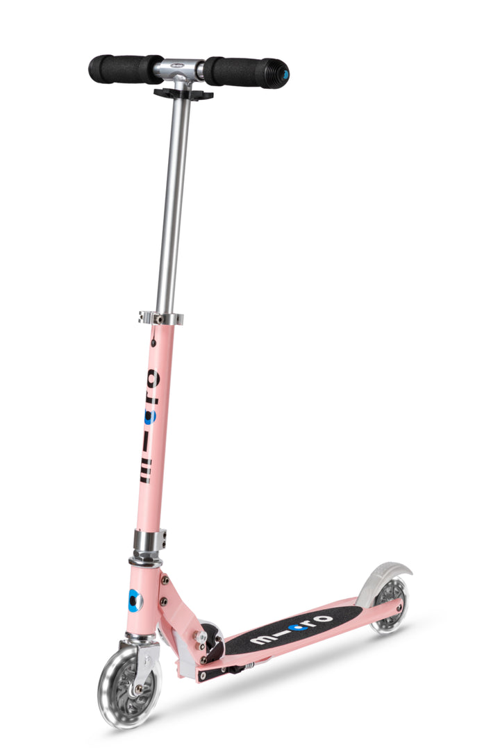 Micro Sprite Scooter - LED Wheels - Neon Rose - 2-Wheeled Scooter for Kids and Teens