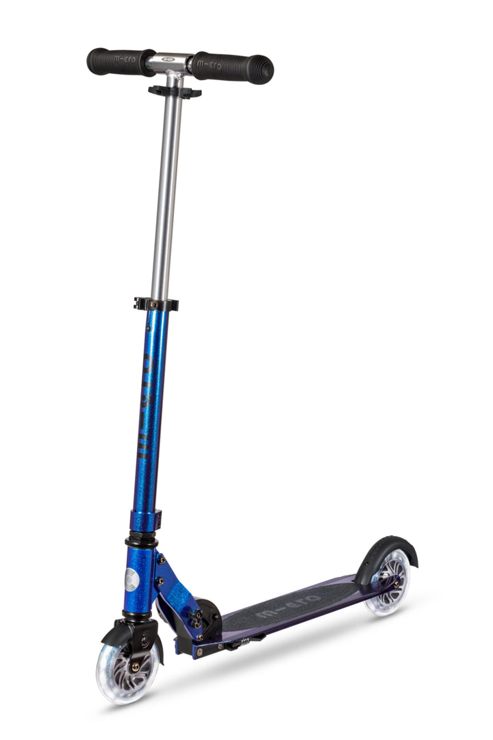 Micro Sprite Neochrome Scooter - LED Wheels - Pearl Blue Purple - 2-Wheeled Scooter for Kids and Adults