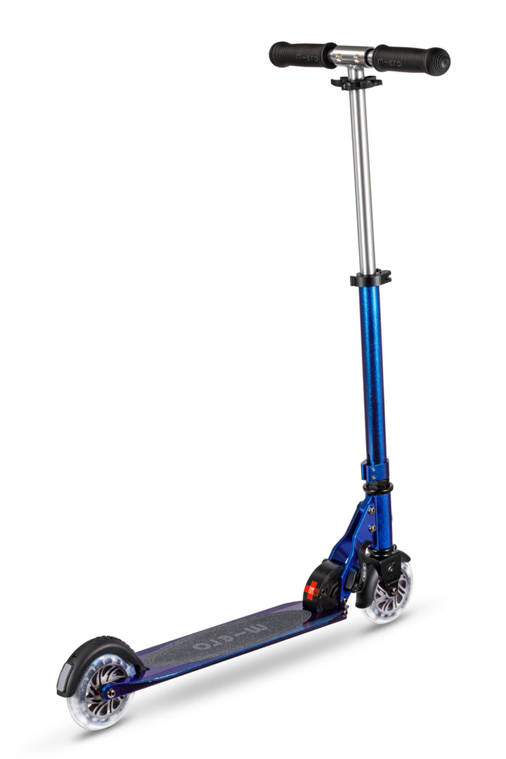 Micro Sprite Neochrome Scooter - LED Wheels - Pearl Blue Purple - 2-Wheeled Scooter for Kids and Adults