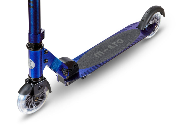 Micro Sprite Neochrome Scooter - LED Wheels - Pearl Blue Purple - 2-Wheeled Scooter for Kids and Adults