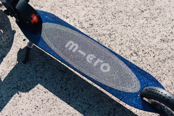 Micro Sprite Neochrome Scooter - LED Wheels - Pearl Blue Purple - 2-Wheeled Scooter for Kids and Adults