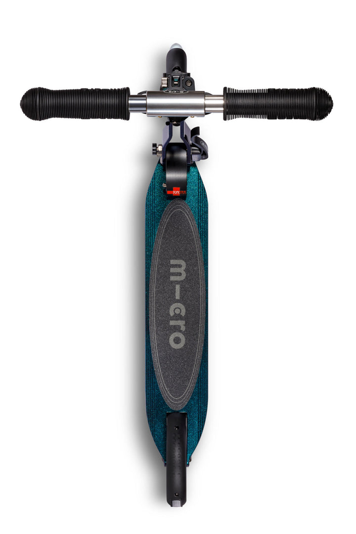 Micro Sprite Neochrome Scooter - LED Wheels - Pearl Green Purple - 2-Wheeled Scooter for Kids and Adults