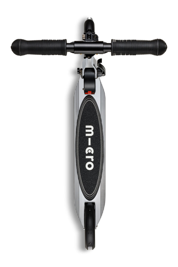 Micro Sprite Neochrome Scooter - LED Wheels - SilverChrome - 2-Wheeled Scooter for Kids and Adults