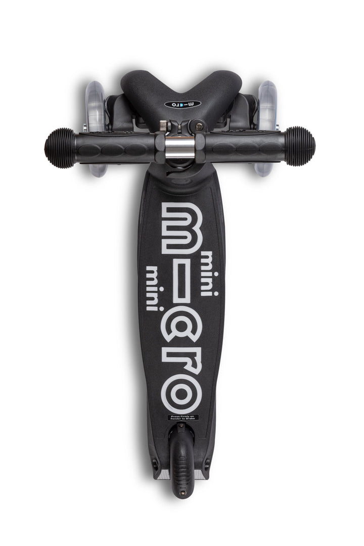 Mini Micro Deluxe - Eco Black - 3-Wheeled Scooter for Kids, Ages 2-5