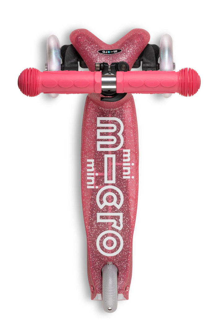 Mini Micro Deluxe - LED Wheels - Fairy Glitter Pink - 3-Wheeled Scooter for Kids, Ages 2-5