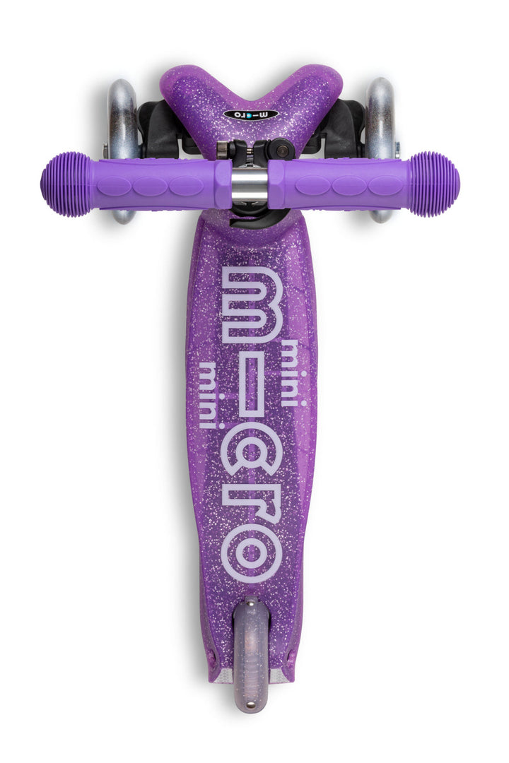 Mini Micro Deluxe - LED Wheels - Fairy Glitter Purple - 3-Wheeled Scooter for Kids, Ages 2-5