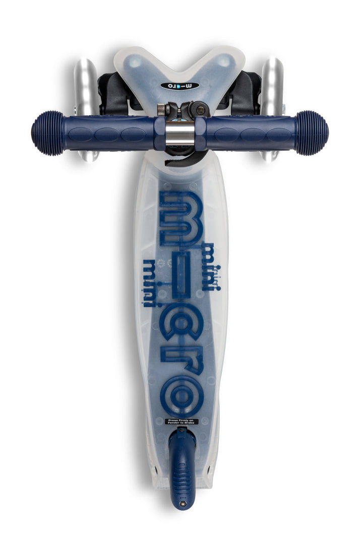 Mini Micro Deluxe Flux LED - Neochrome Navy - 3-Wheeled Scooter for Kids, Ages 2-5