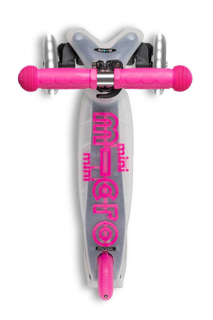 Mini Micro Deluxe Flux LED - Neochrome Pink - 3-Wheeled Scooter for Kids, Ages 2-5