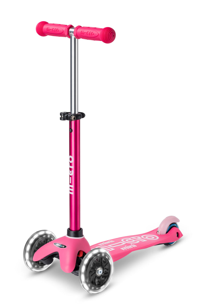 Mini Micro Deluxe - LED Wheels - Pink - 3-Wheeled Scooter for Kids, Ages 2-5