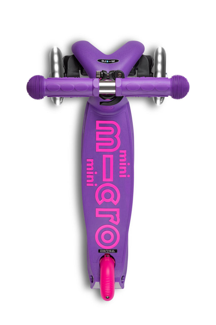 Mini Micro Deluxe - LED Wheels - Purple Pink - 3-Wheeled Scooter for Kids, Ages 2-5