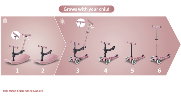 Mini Micro Deluxe - Rock & Go - LED Dusty Rose