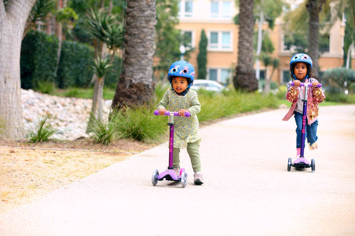 Mini Micro Deluxe - LED Wheels - Purple Pink - 3-Wheeled Scooter for Kids, Ages 2-5
