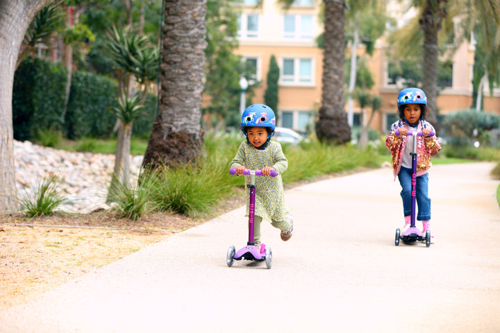 Mini Micro Deluxe - LED Wheels - Purple Pink - 3-Wheeled Scooter for Kids, Ages 2-5