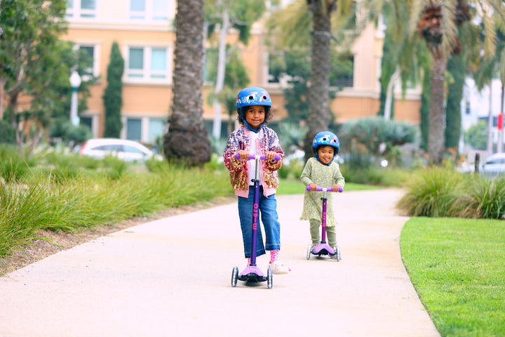 Mini Micro Deluxe - LED Wheels - Purple Pink - 3-Wheeled Scooter for Kids, Ages 2-5