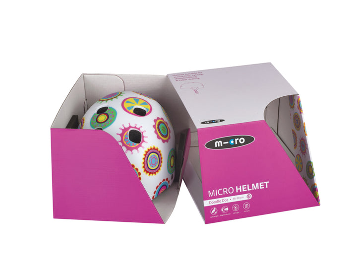 Micro Helmet - Doodle Dots (Medium: 52-56cm)