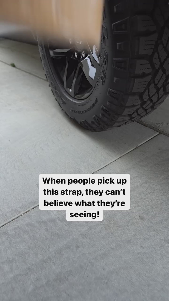 TorkStrap Model 500 - 2 Pack | MEDIUM-Duty Spring Loaded Tie-Down Straps for Secure Hauling.