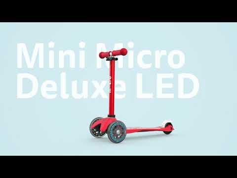 Mini Micro Deluxe - LED Wheels - Pink - 3-Wheeled Scooter for Kids, Ages 2-5