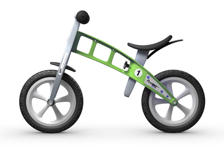 FirstBIKE Essential | Green Balance Bike (without brake and with solid tyres)