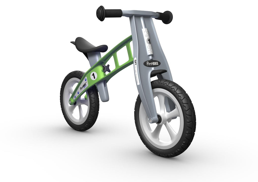 Kids Balance Bike Adaptable Height Lightweight Develops Balance No Training Wheels Model Basic Green